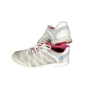 FootJoy FJ Women’s Sport SL Comfort Golf Shoes Size 9.5 White, gray and Pink